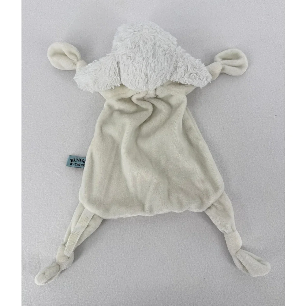 Bunnies By The Bay Lamb Lovey Security Blanket Infant OS White Plush Buddy